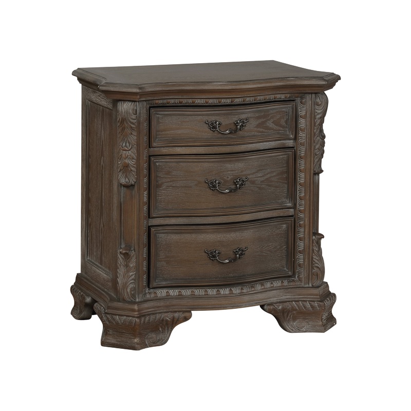 SHEFFIELD NIGHTSTAND ANTIQUE GREY