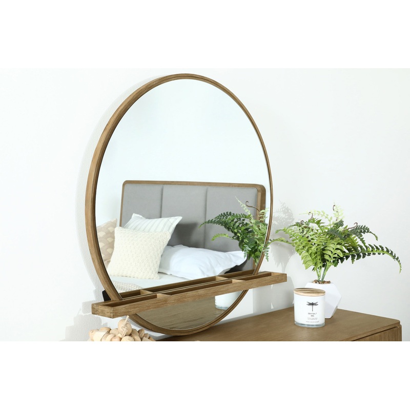 Arini Round Dresser Mirror Sand Wash