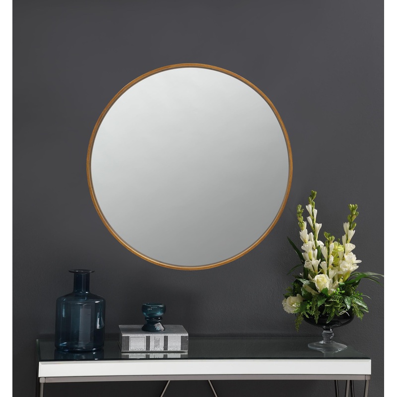O’Malley Round Mirror Brass
