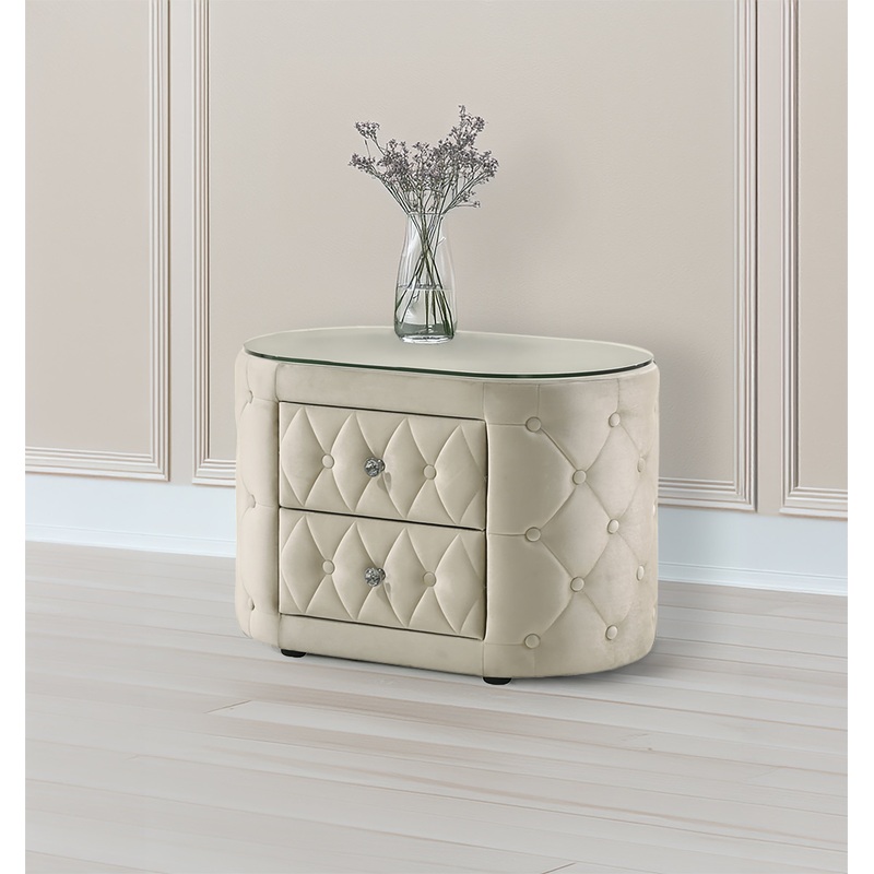 VOLTARE NIGHTSTAND IVORY