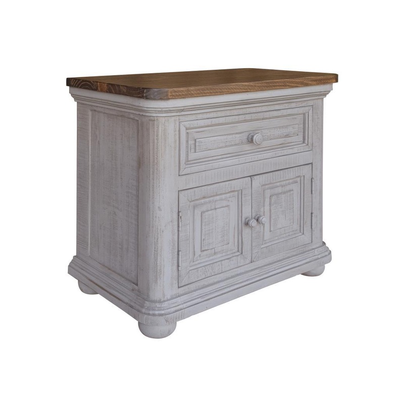 Luna Gray 1 Drawer, 2 Doors, Night Stand