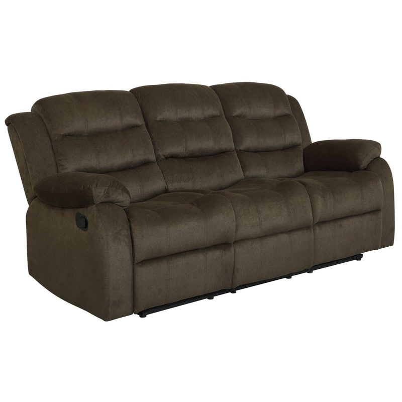 Rodman Pillow Top Arm Motion Sofa Olive Brown
