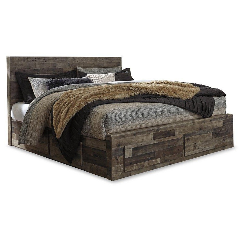 Derekson Bed with 4 Storage Drawers