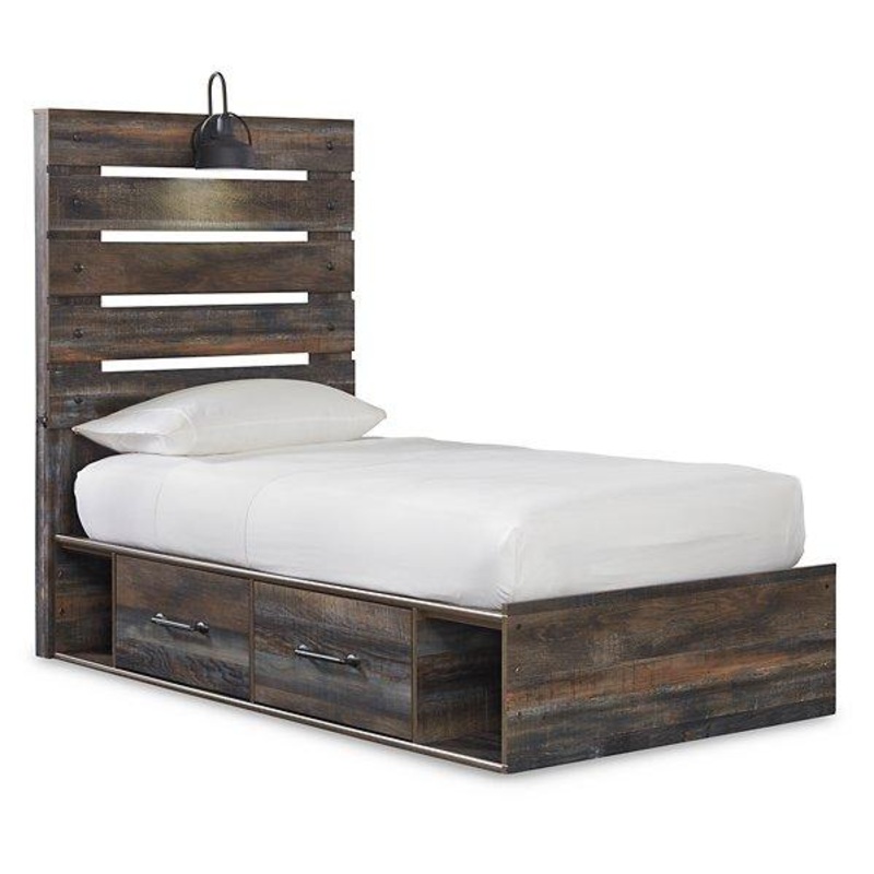 Drystan Bed with 2 Storage Drawers