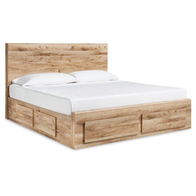 Hyanna Panel Storage Bed with 2 Under Bed Storage Drawer