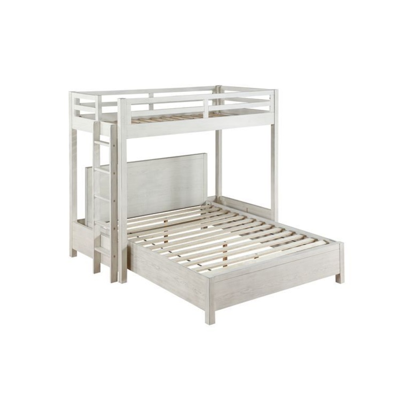 Celerina – Queen Bed – Weathered White Finish
