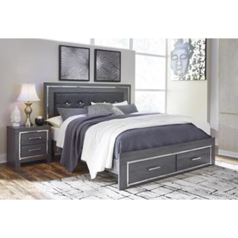 Lodanna Bed with 2 Storage Drawers