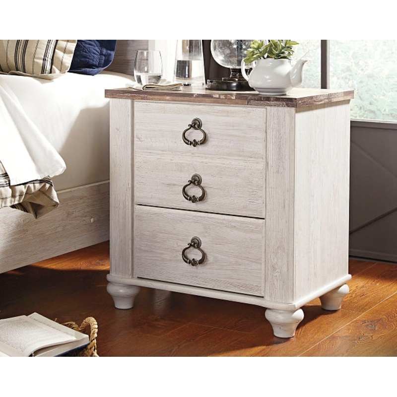 Ashley Express – Willowton Two Drawer Night Stand